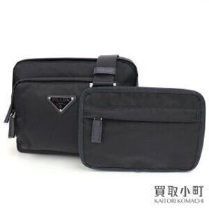 Prada Tessuto Harness Bag Triangle Logo Black body chest shoulder belt